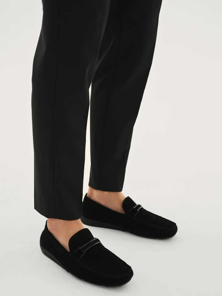 Kazar Men's Black Moccasins