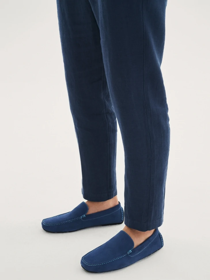 Kazar Men's Blue Moccasins