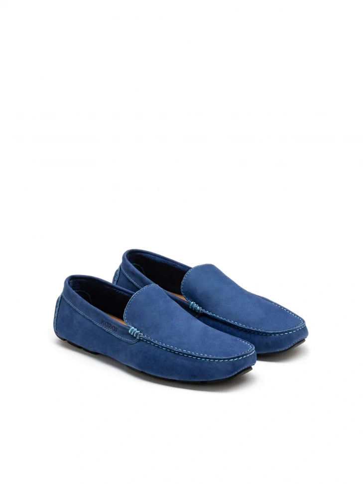 Kazar Men's Blue Moccasins
