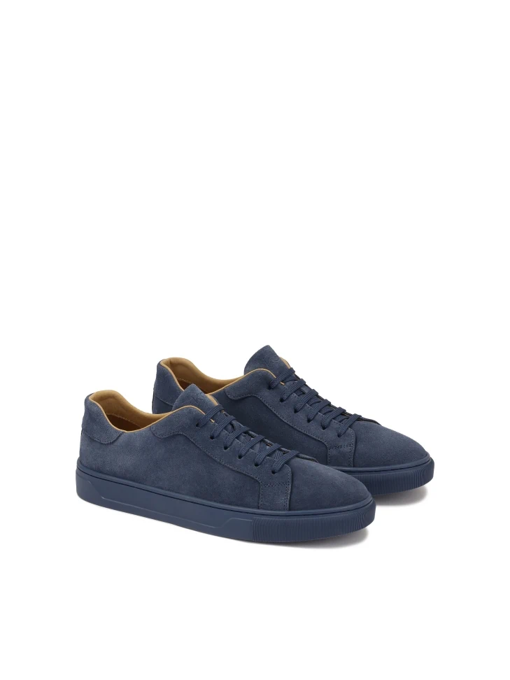 Kazar Men's Blue Suede Sneakers