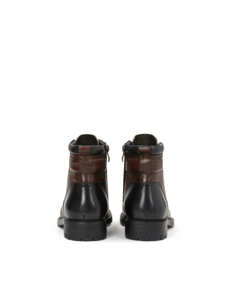 Kazar Men's Brown And Black Chukka Boots