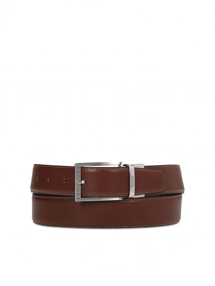 kazar Men’s brown and navy blue reversible belt