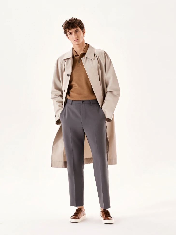 Kazar Men's Brown Sneakers On A White Sole