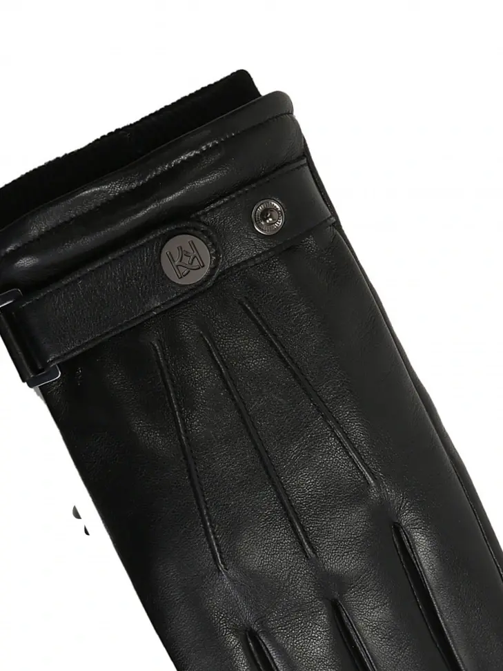 Kazar Men's Classic Black Gloves