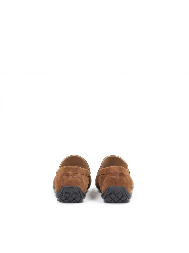 Kazar Men's Elegant Brown Suede Moccasins