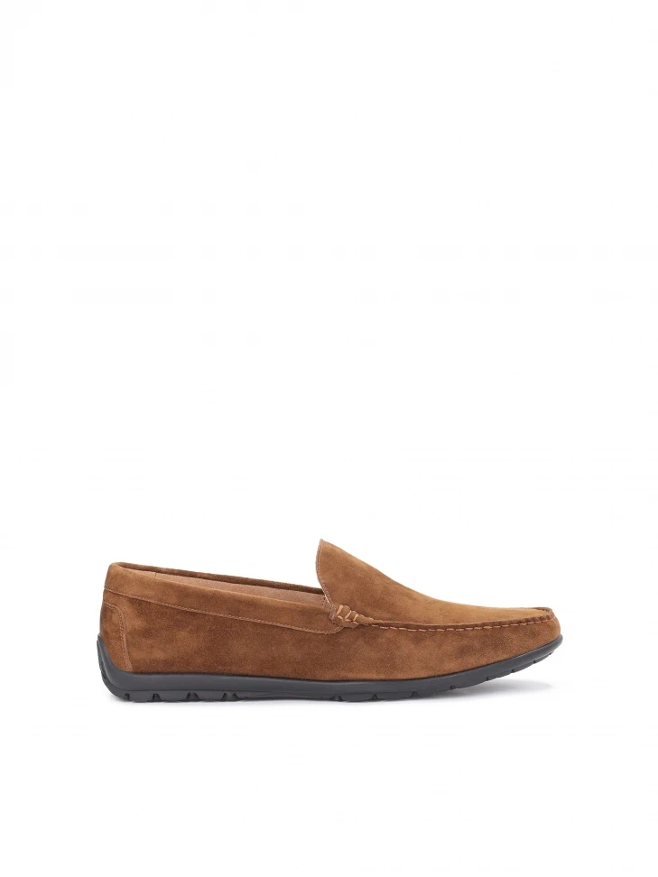 kazar Men's elegant brown suede moccasins