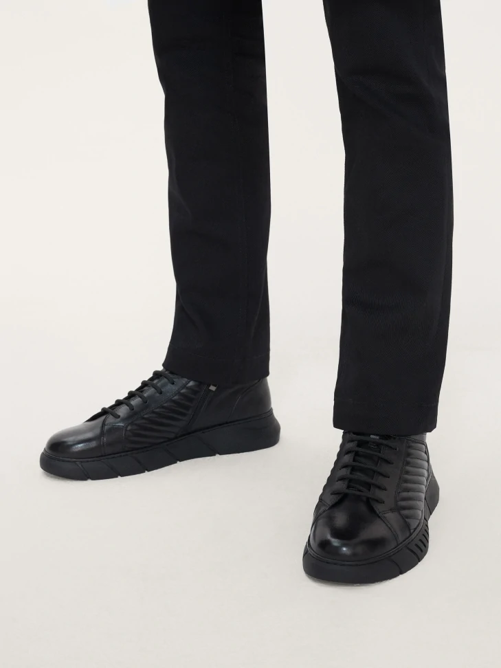 Kazar Men’s Laced Sneakers With Quilting