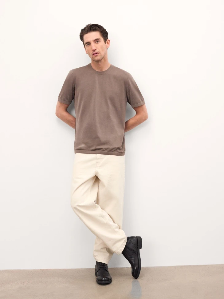 Kazar Men's Leather Boots With Openwork Decoration