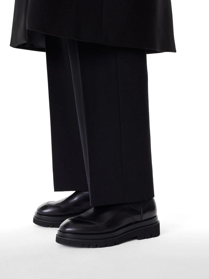 Kazar Men's Leather Boots With Rubber Inserts