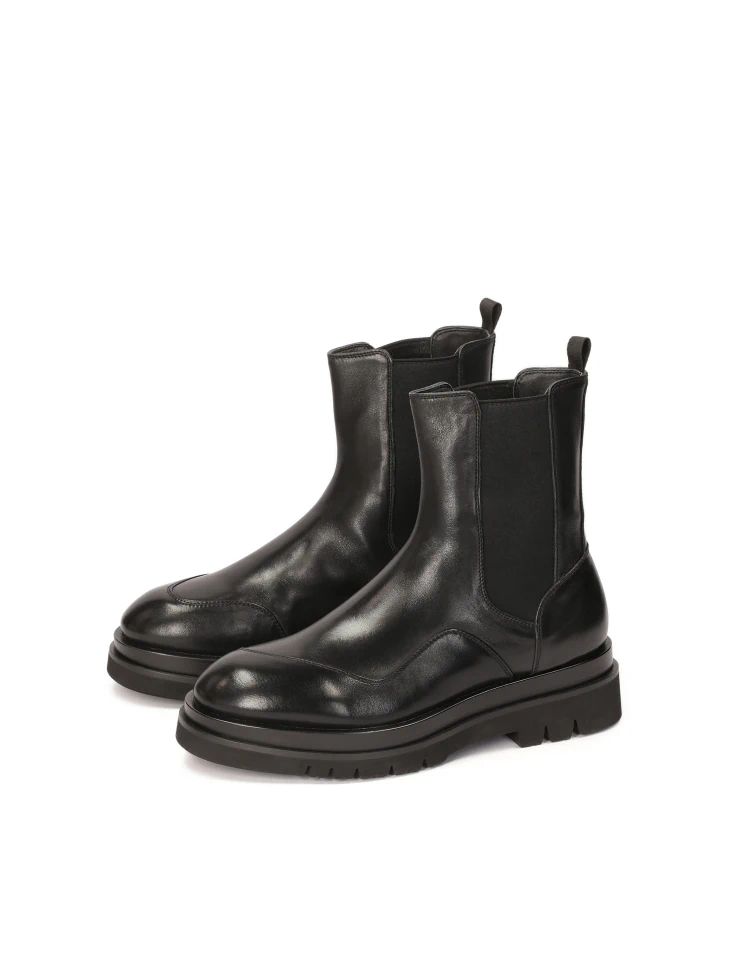 Kazar Men's Leather Boots With Rubber Inserts