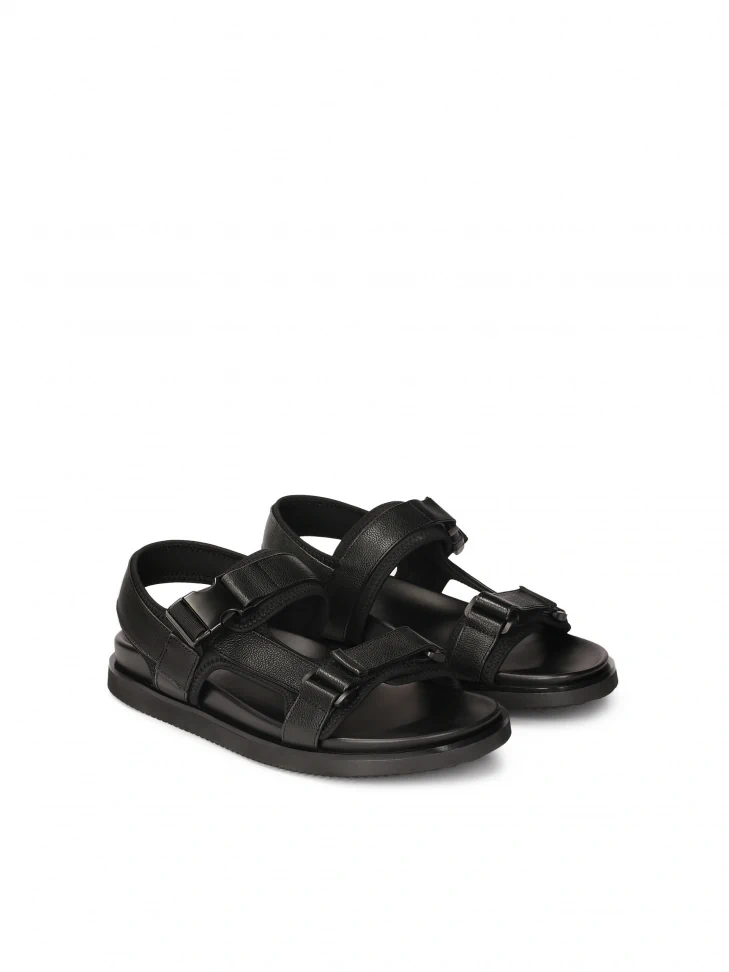 Kazar Men's Leather Sandals With Adjustable Straps