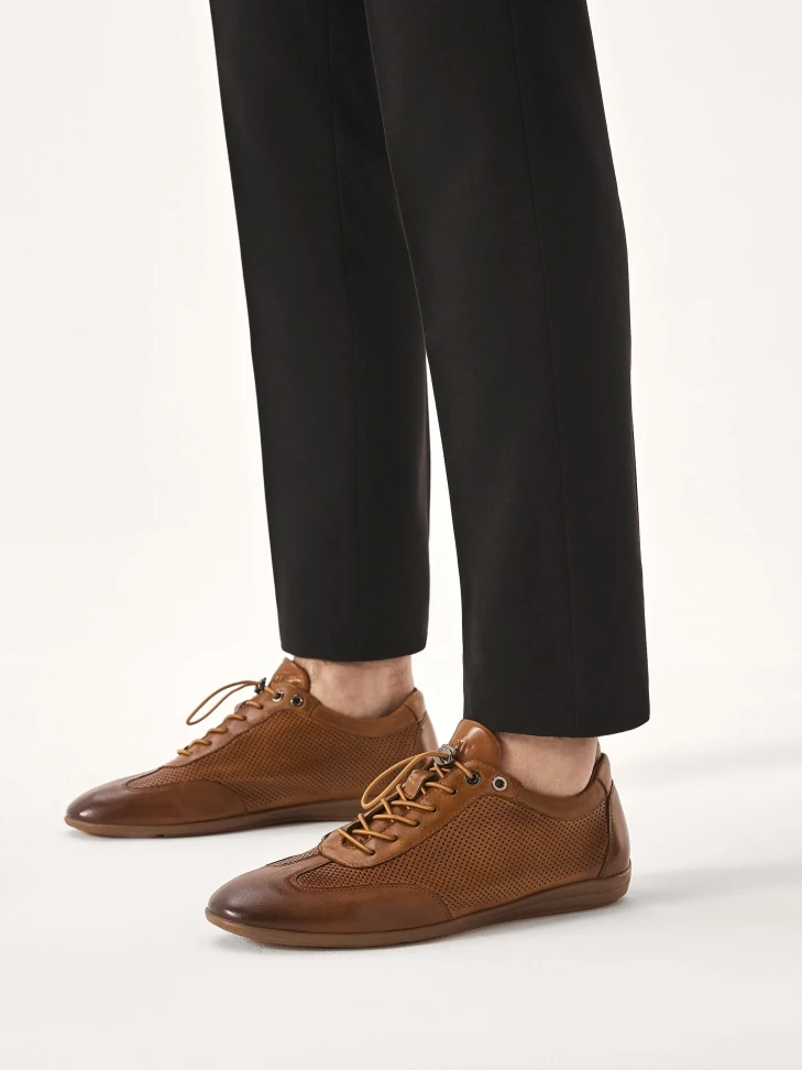 Kazar Men’s Leather Shoes With Perforations