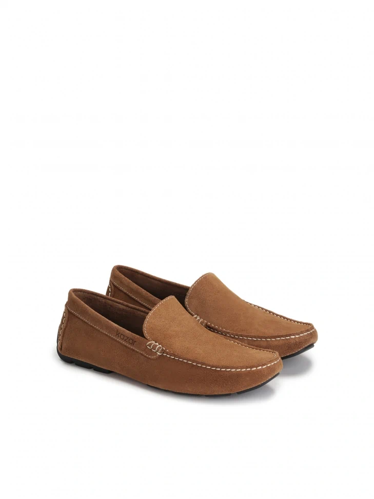 Kazar Men's Light Brown Moccasins
