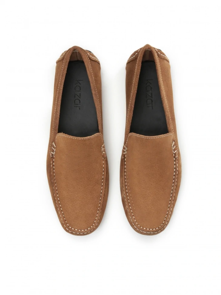 Kazar Men's Light Brown Moccasins