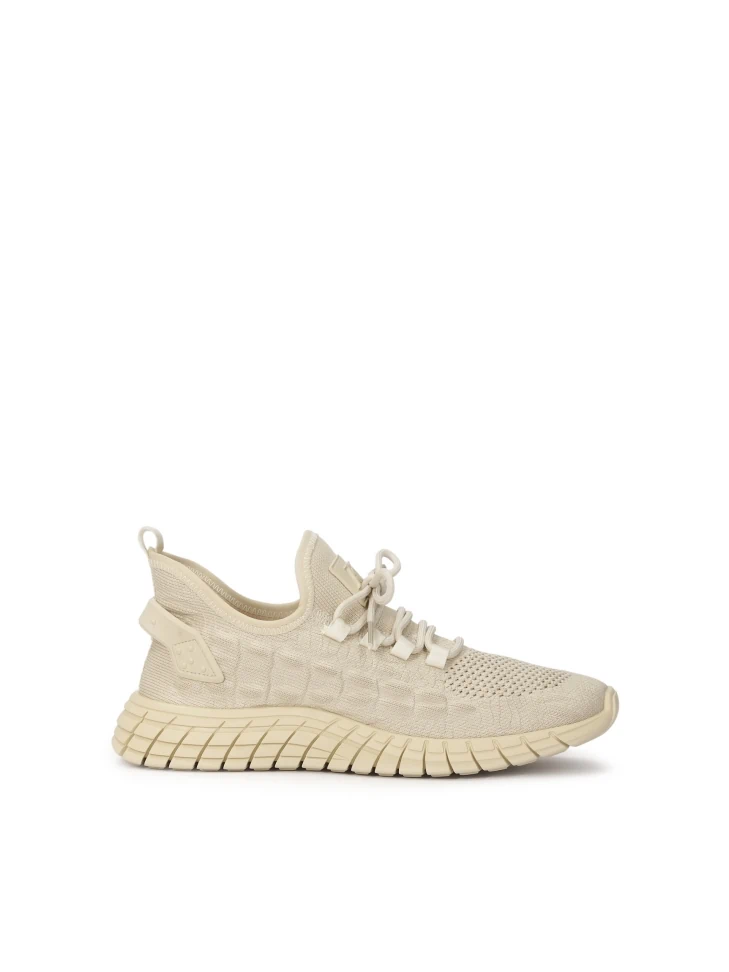 kazar Men’s light fabric beige sneakers