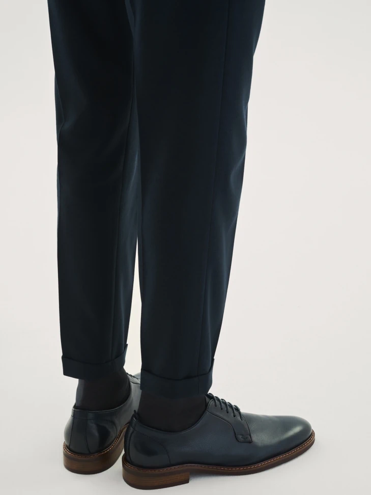 Kazar Men's Navy Blue Derby Shoes