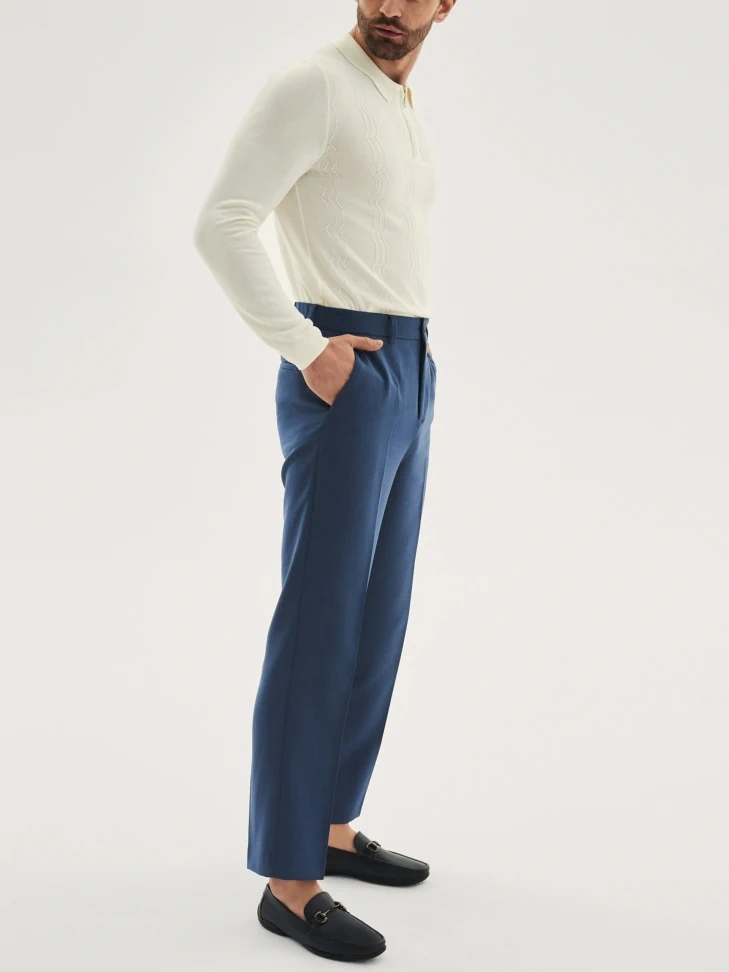 Kazar Men's Navy Blue Moccasins