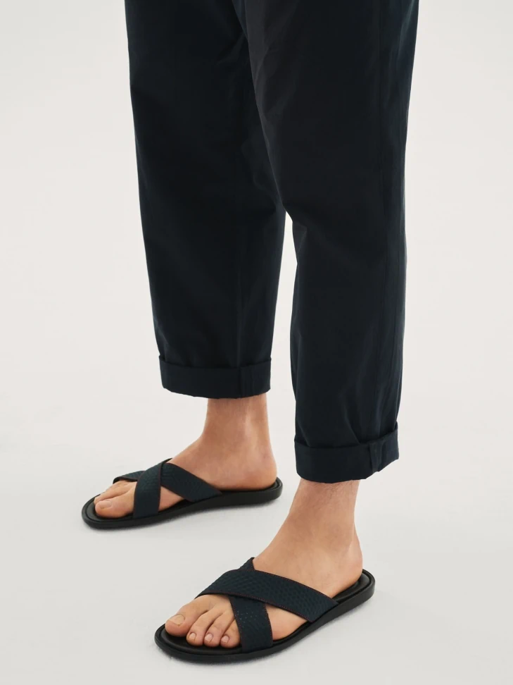 Kazar Men's Navy Blue Slides