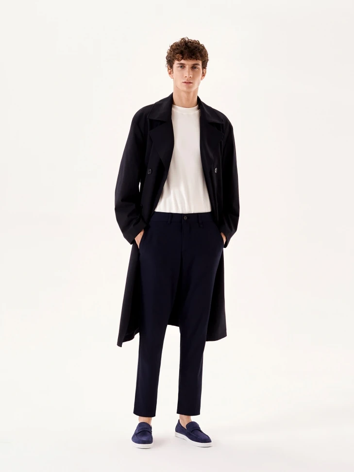 Kazar Men's Slip On Navy Blue Sneakers