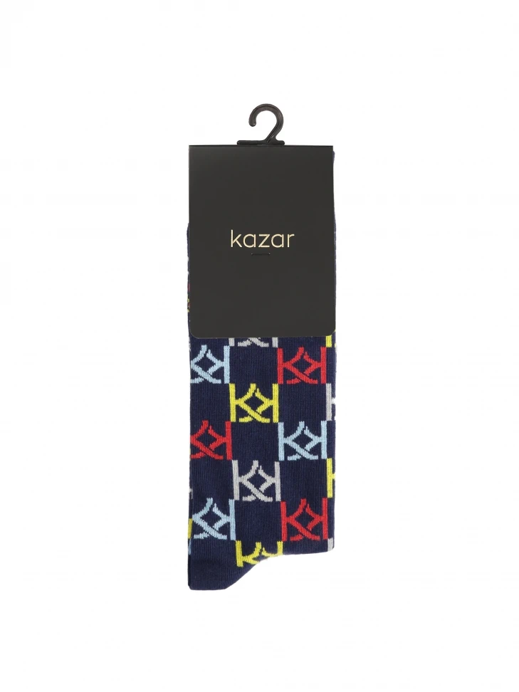 Kazar Men's Socks With Large And Small Monograms