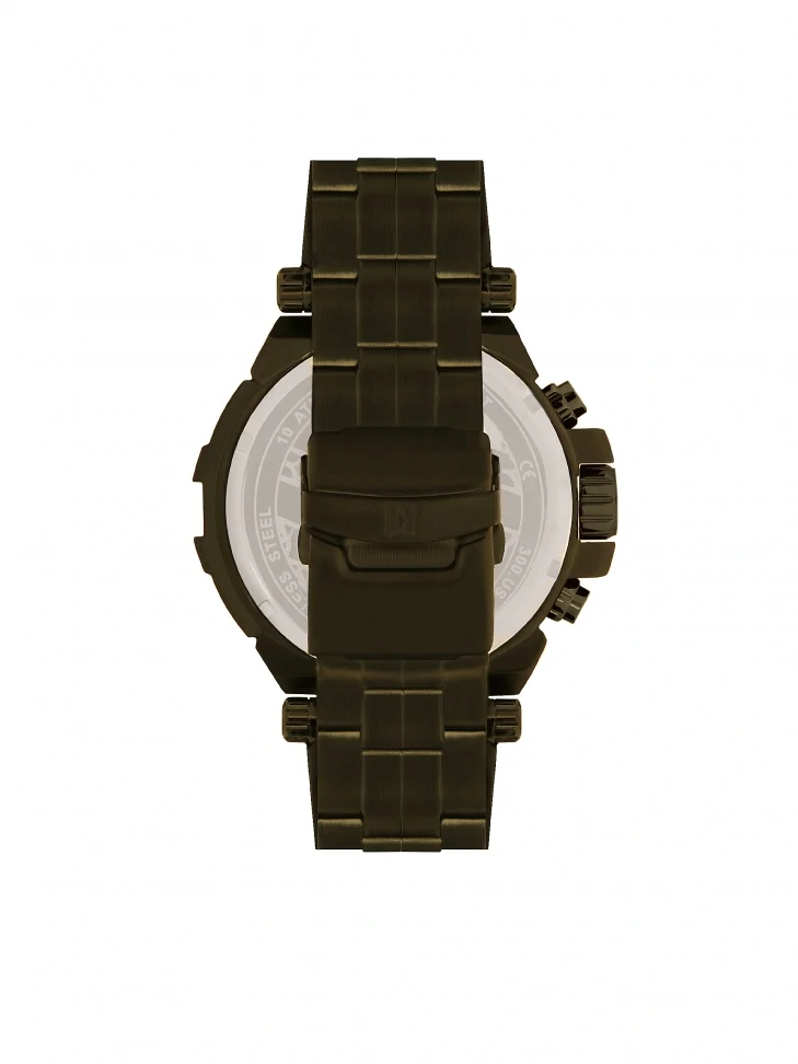 Kazar Men's Solid Watch In Khaki Colour