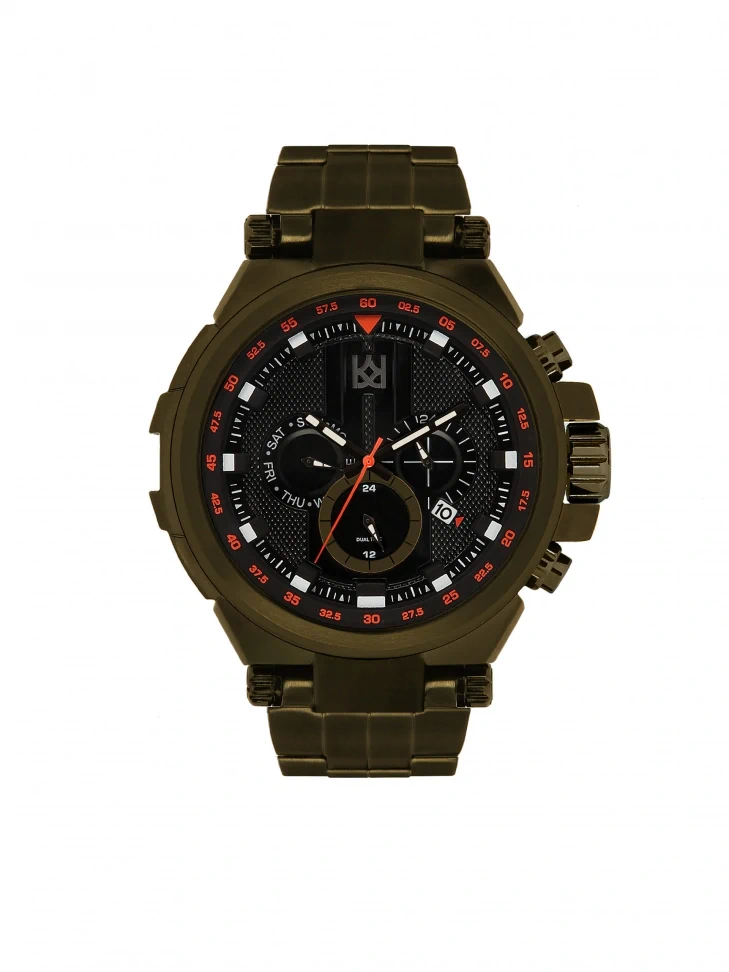 kazar Men's solid watch in khaki colour