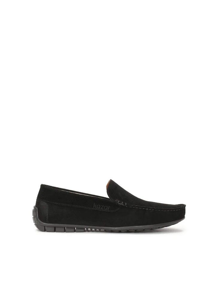 kazar Men's suede black moccasins
