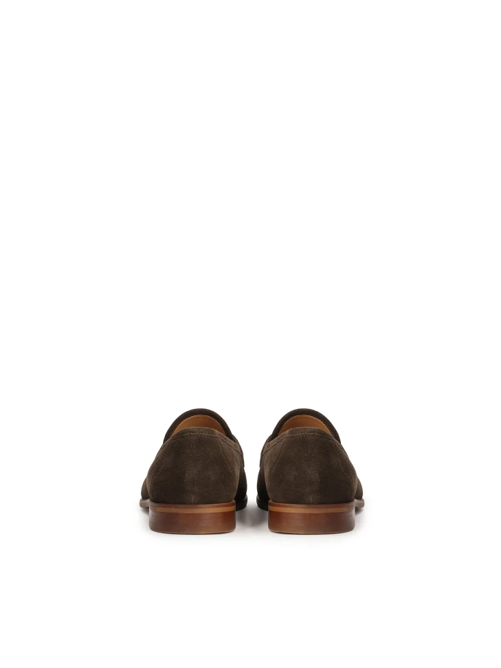 Kazar Men's Suede Loafers In Brown Color