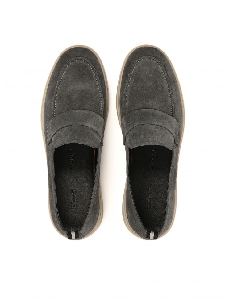 Kazar Men's Suede Slip-on Sneakers