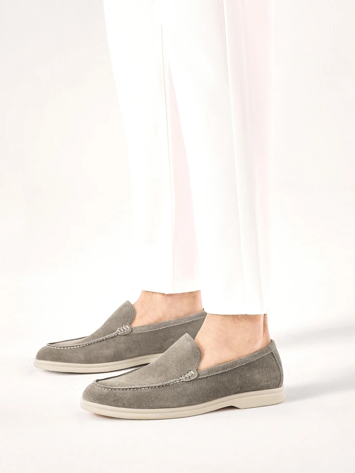 Kazar Men's Suede Taupe Casual Shoes