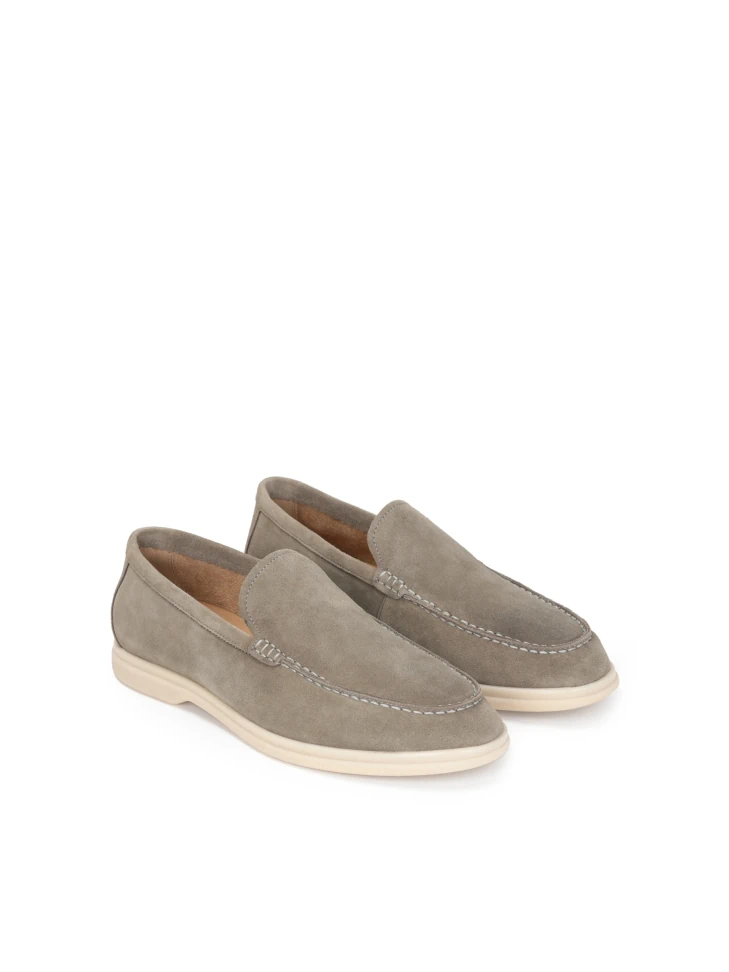 Kazar Men's Suede Taupe Casual Shoes