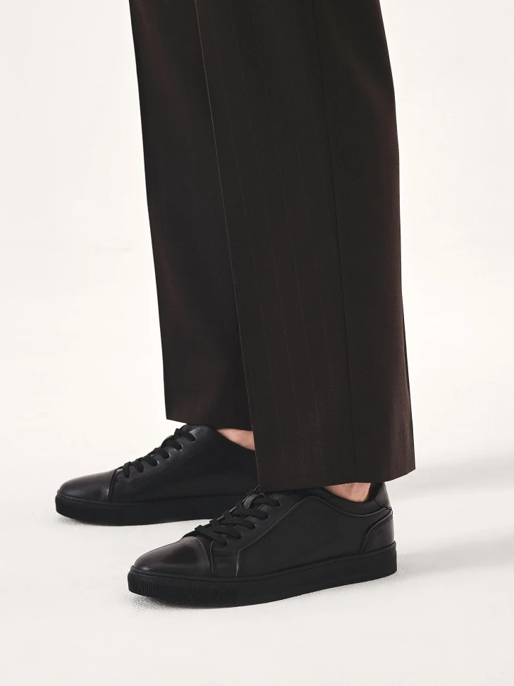 Kazar Men's Timeless Grain Leather Sneakers