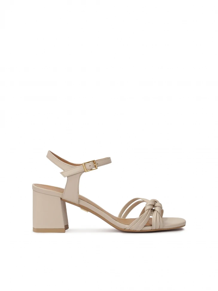 kazar Minimalist beige post sandals