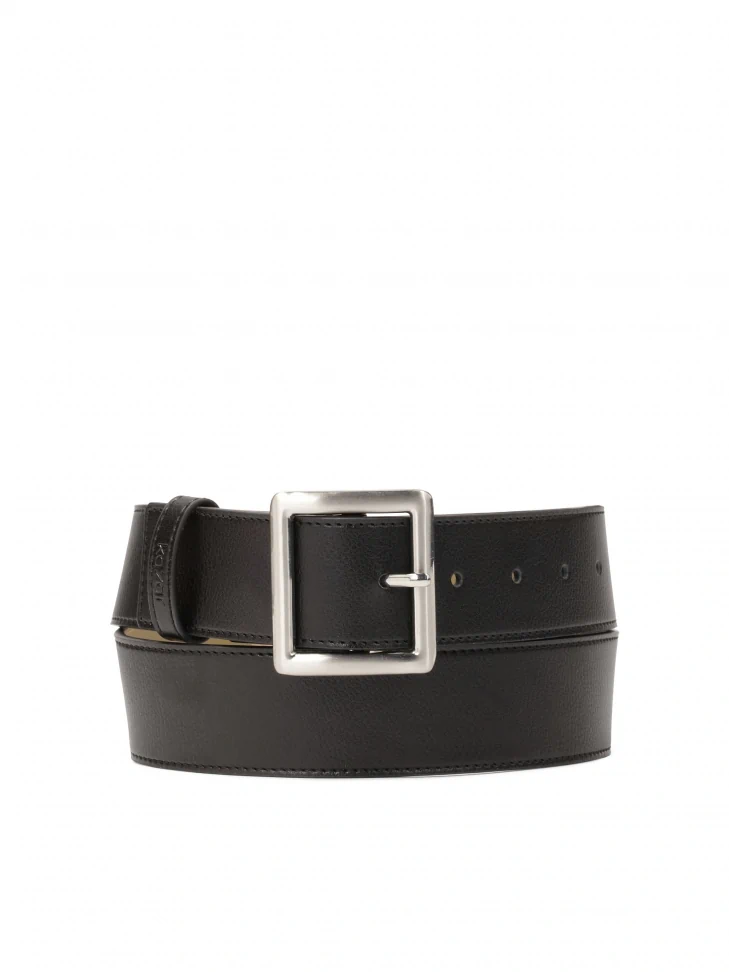 kazar Minimalist black belt with square buckle
