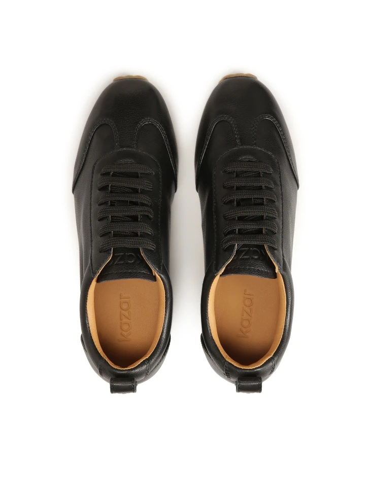 Kazar Minimalist Black Sneakers
