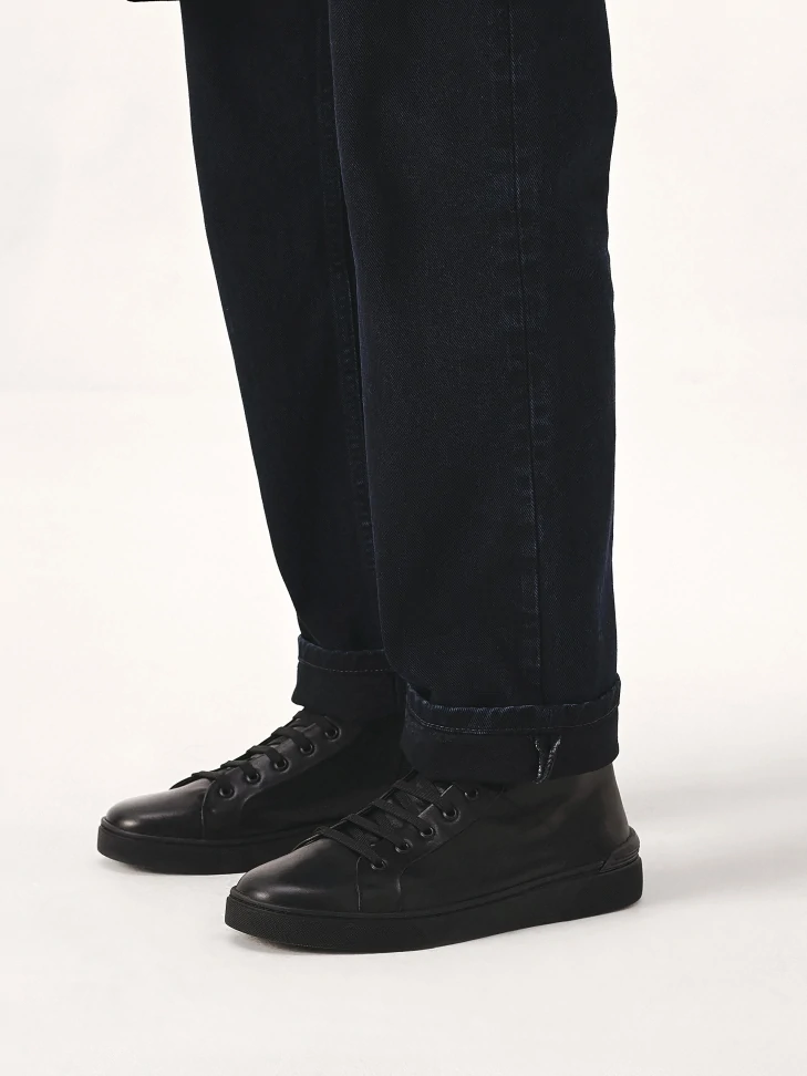 Kazar Minimalist Men's Sneakers In Black Color