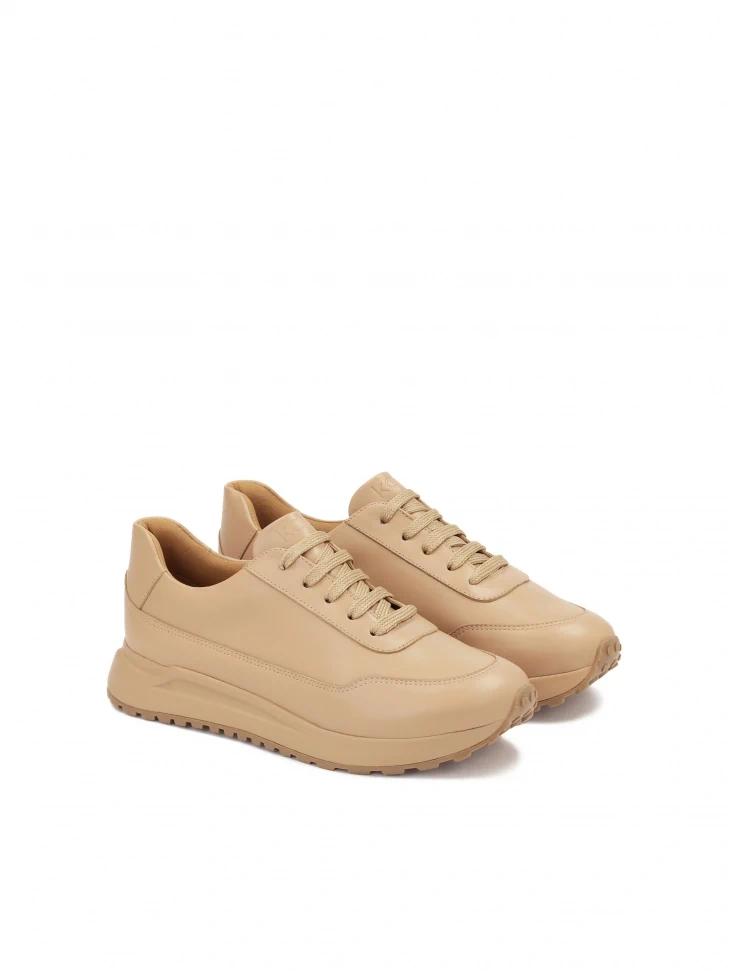Kazar Minimalist Sneakers In Beige Color