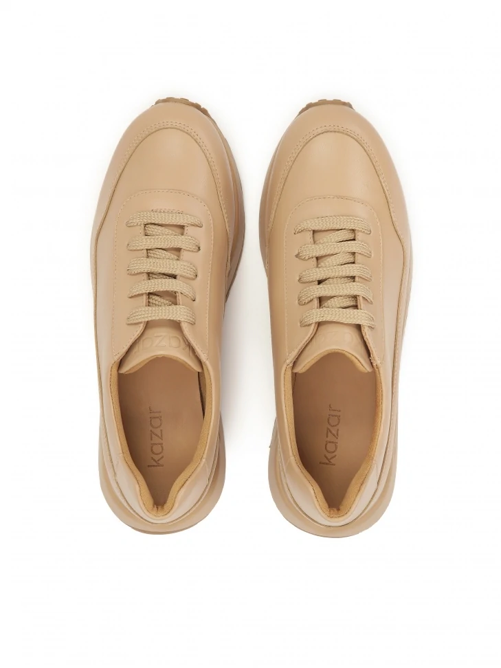 Kazar Minimalist Sneakers In Beige Color