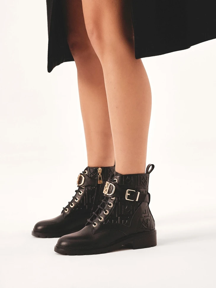 Kazar Monogram-decorated Boots