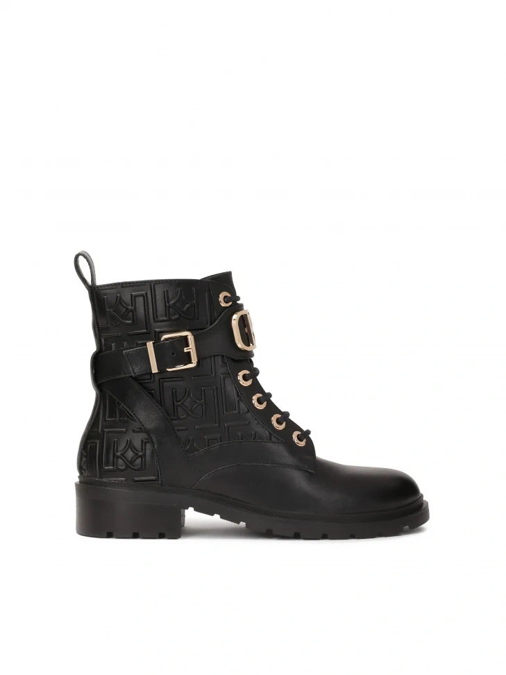 kazar Monogram-decorated boots