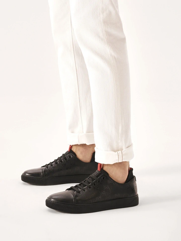 Kazar Monogrammed High Heel Sneakers