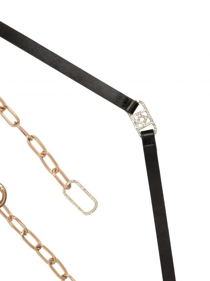 Kazar KAZAR Monogrammed Jewelry Dress Belt With Buckle