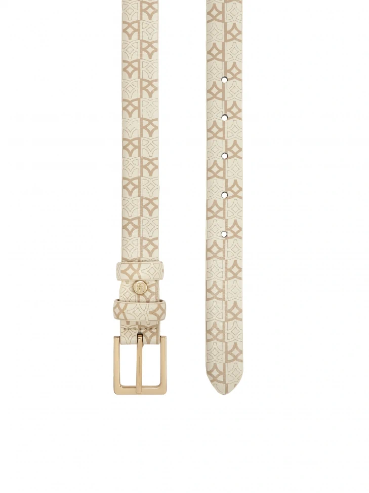 Kazar Monogrammed Patterned Belt
