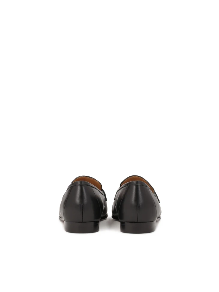 Kazar Monogrammed Slip-on Leather Loafers