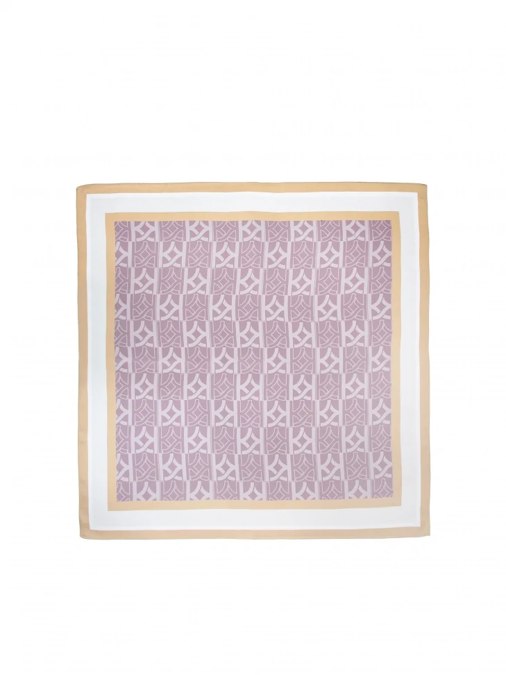 Kazar Multi-coloured Silk Neckerchief In Monograms