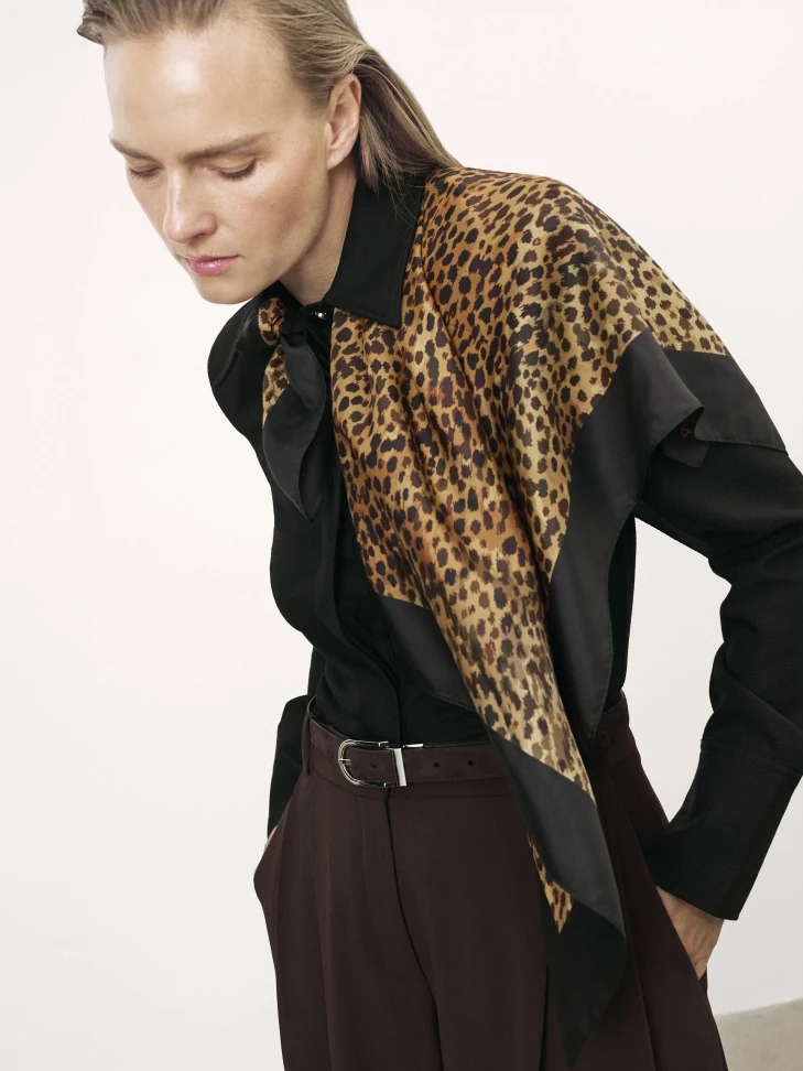 Kazar Multicolor Large Silk Scarf