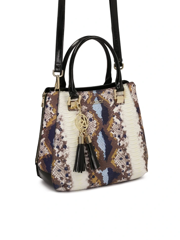 Kazar Multicoloured Bag In Snake Print
