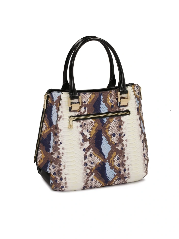 Kazar Multicoloured Bag In Snake Print