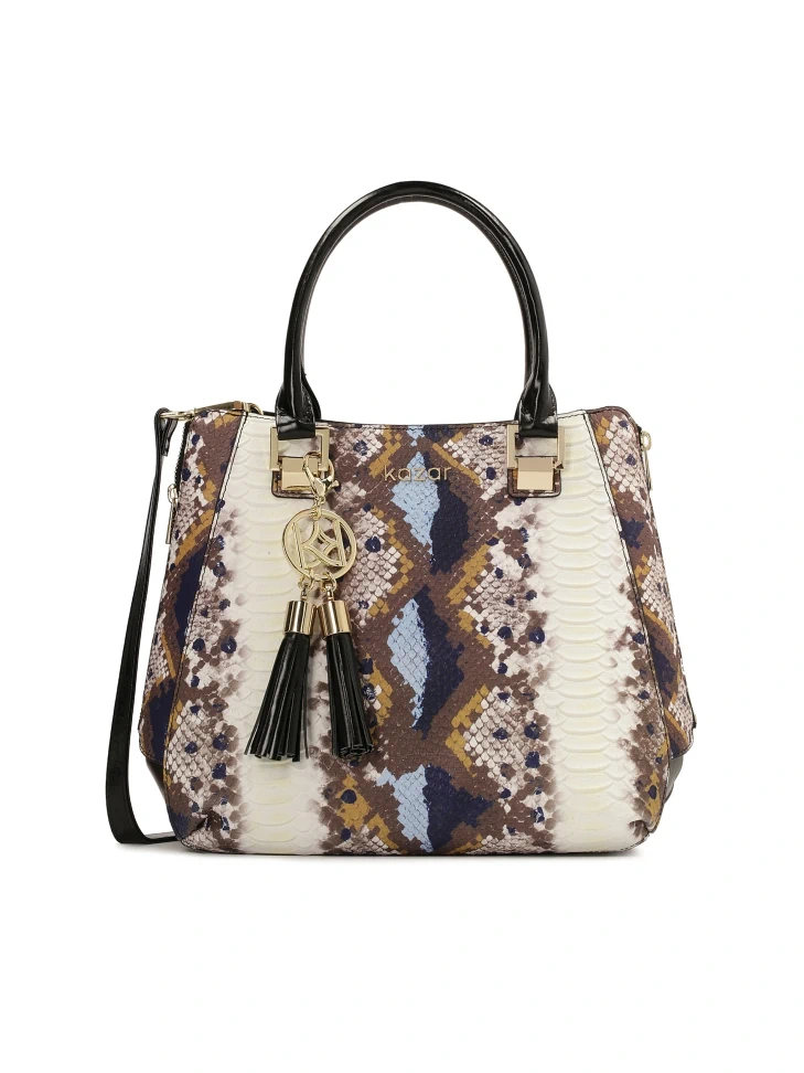 kazar Multicoloured bag in snake print