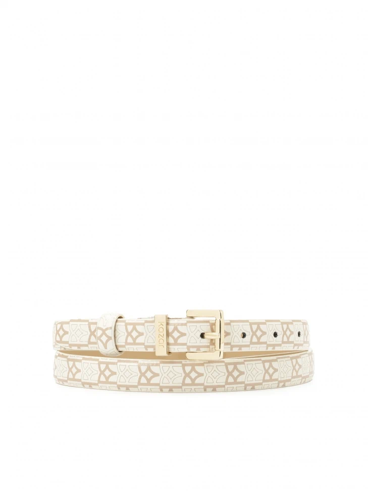 kazar Narrow belt decorated with monograms